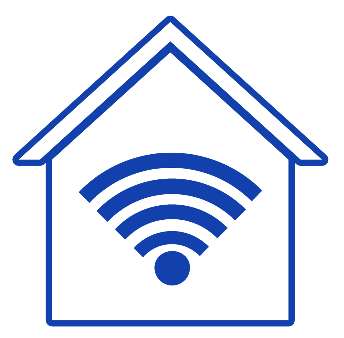 Home Icon with WiFi Signal